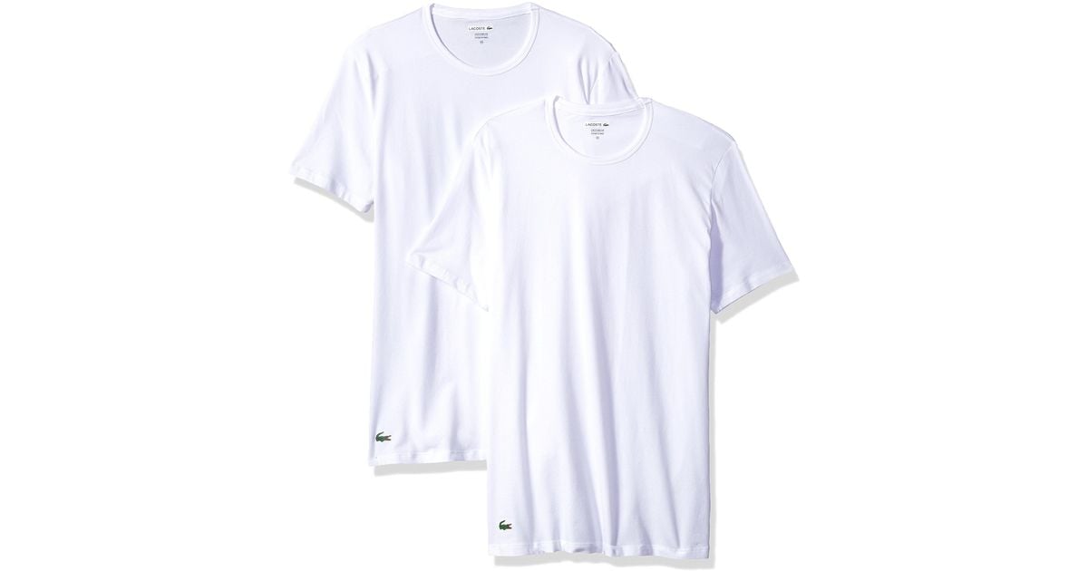 Lacoste 2-pack Colours Crew T-shirt White for Men | Lyst