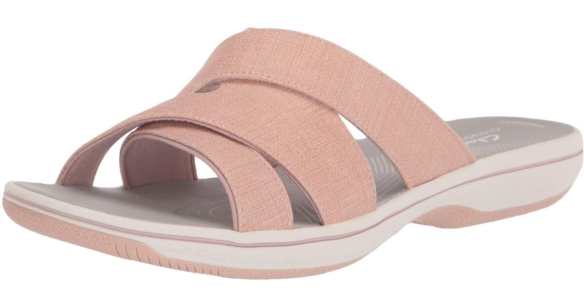 Clarks Breeze Grove Slide Sandal in Pink for Men - Save 15% - Lyst
