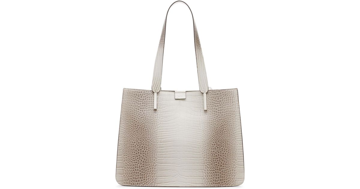 Calvin Klein Audrey North/south Tote in Natural | Lyst
