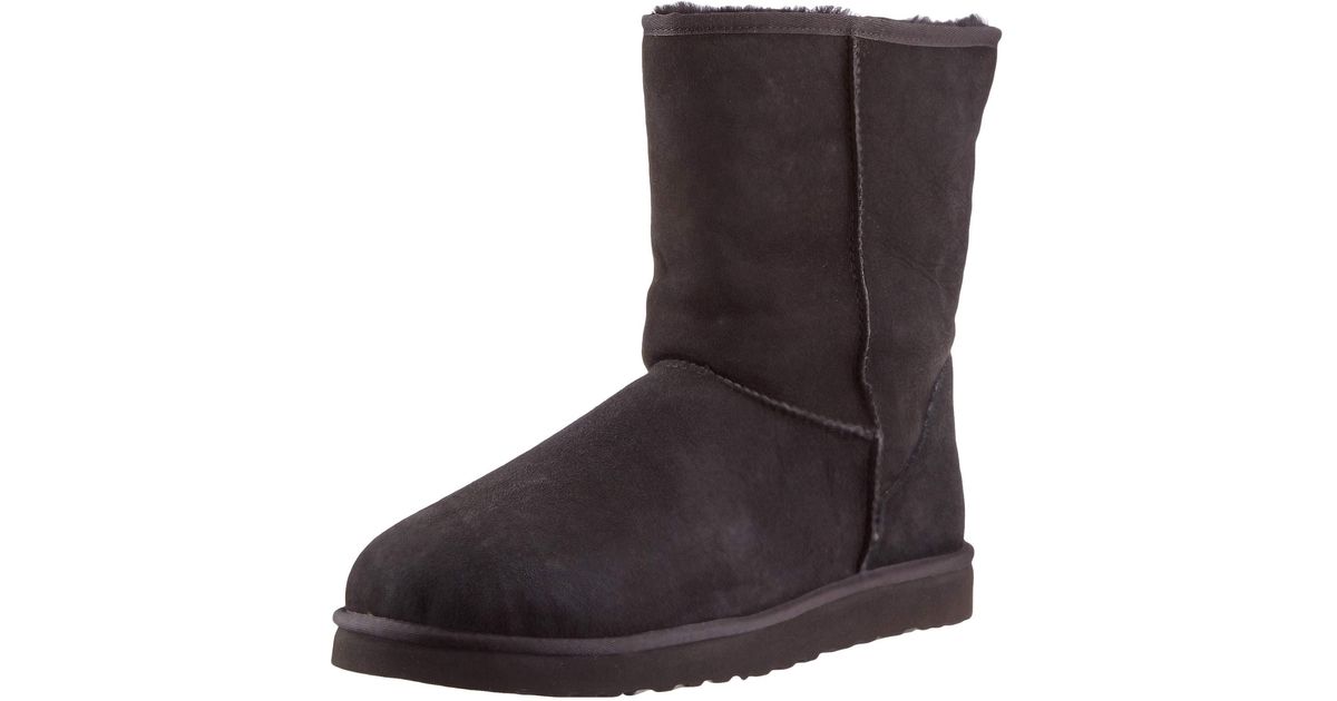 UGG Leather Classic Short Boot in Black for Men - Save 53% | Lyst