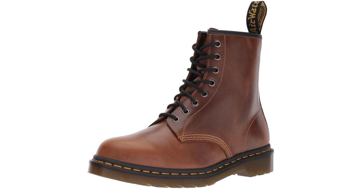 Dr. Martens Leather 1460 Combat Boot in Brown for Men Lyst