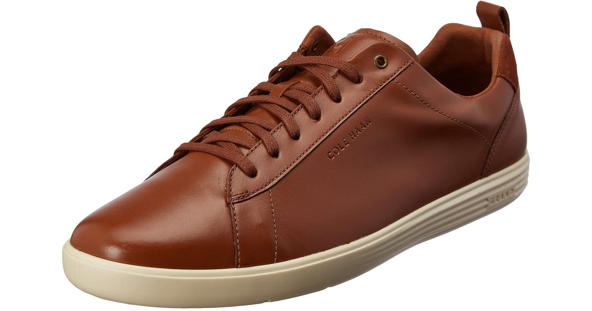 cole haan grand court leather platform sneaker