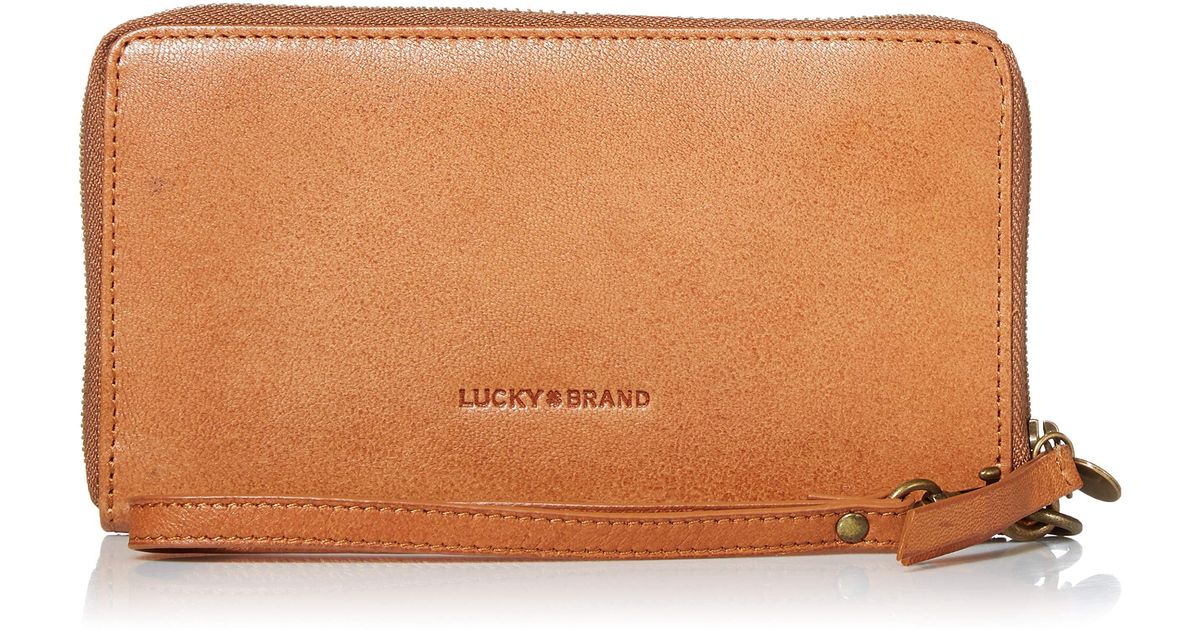 Lucky Brand 100% Leather Graphic Solid Blue Leather Wristlet One Size - 68%  off | thredUP