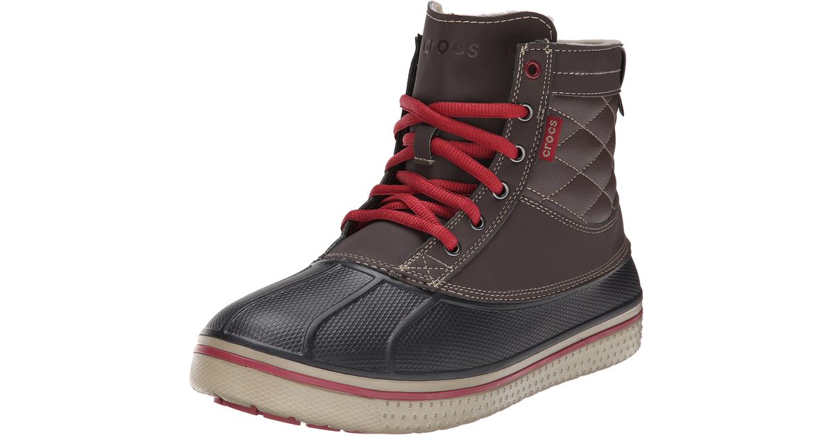 crocs waterproof duck boot