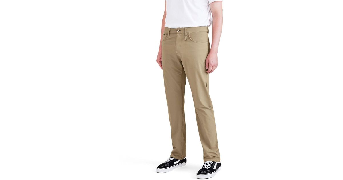 Dockers Straight Fit Go Jean Cut Pants in Natural for Men | Lyst