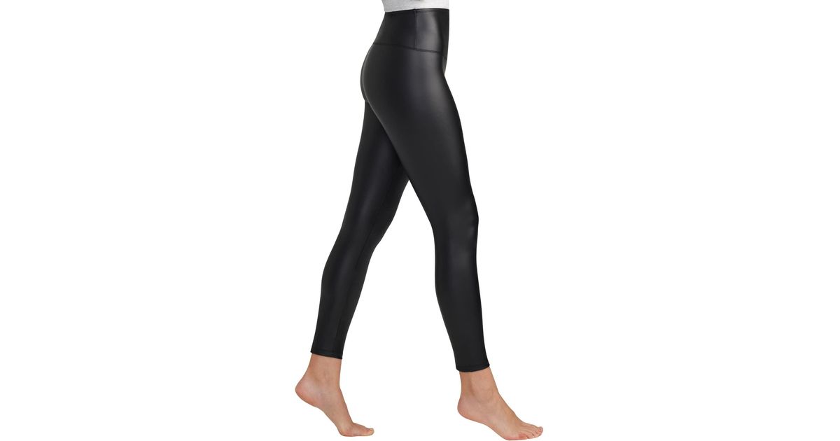 Yummie Women's Faux Leather Shaping Legging with Side Zip