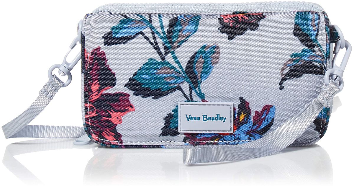 Vera Bradley Recycled Lighten Up Reactive Compact Crossbody Purse With