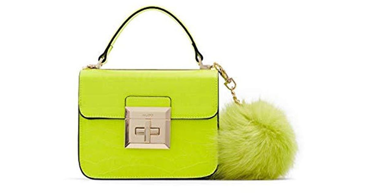 bright yellow handbag