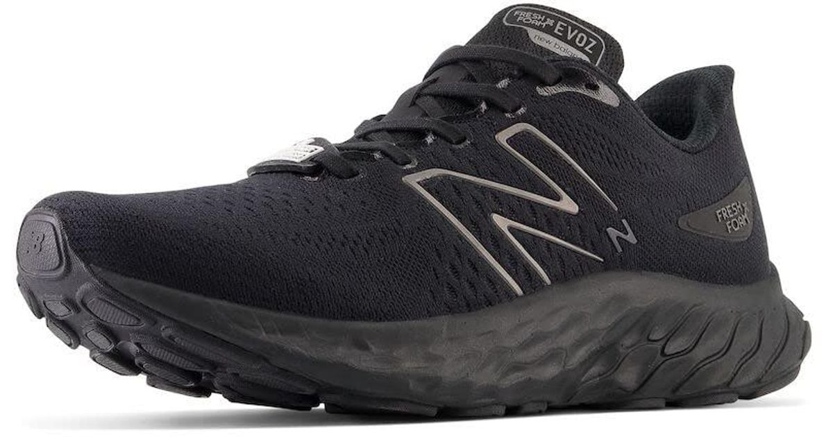 New Balance Fresh Foam X Evoz V3 Slipresistant Running Shoe in Black