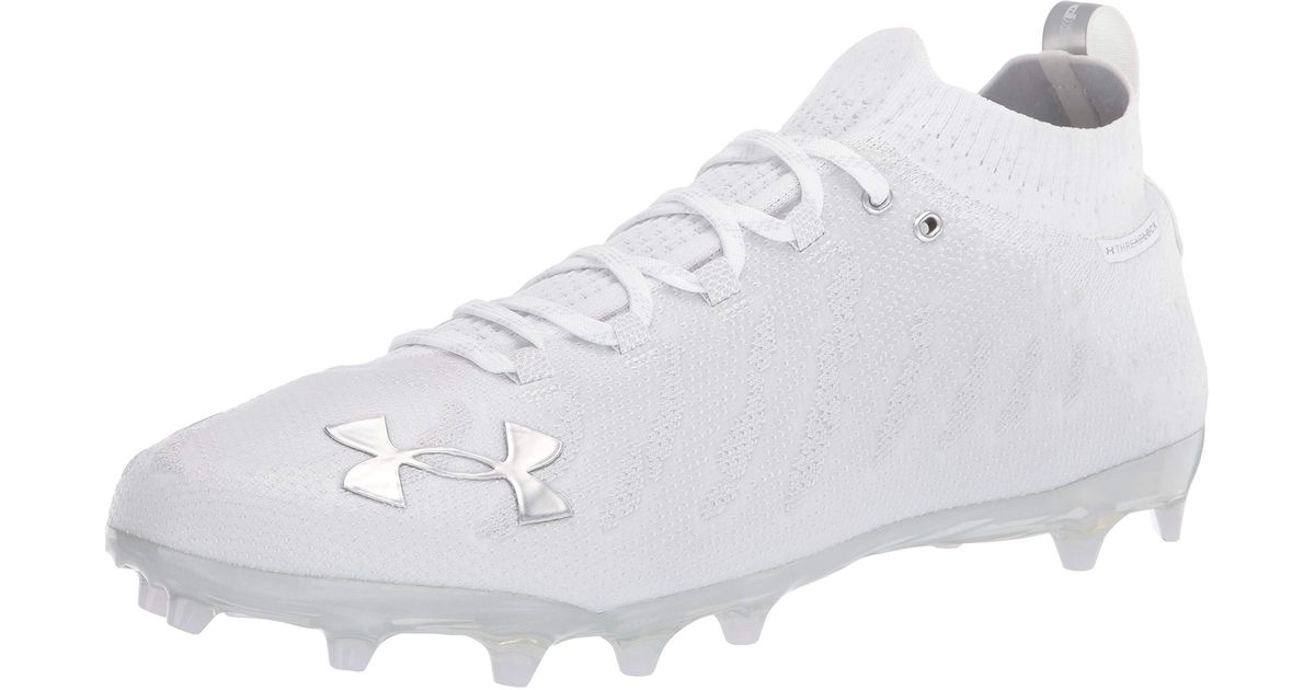 Under Armour Mens Spotlight Lux Mc Football Shoe in White for Men | Lyst