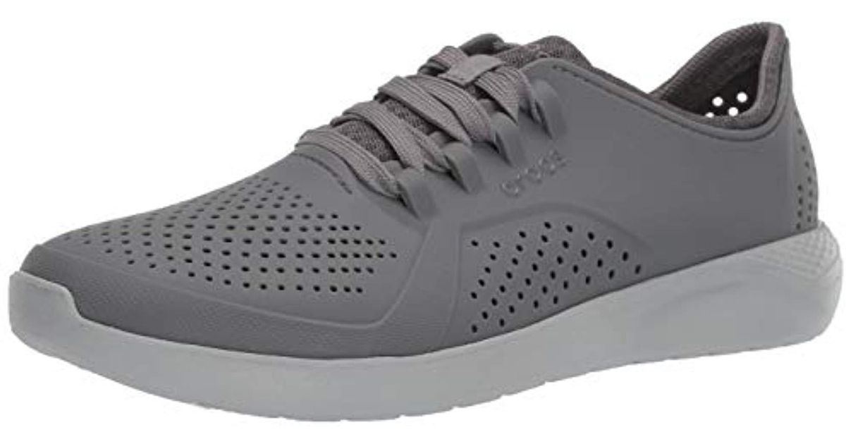 grey literide crocs