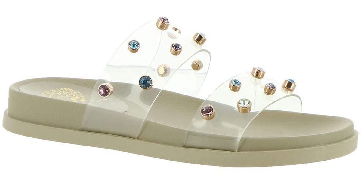 vince camuto partha jeweled flatform slide