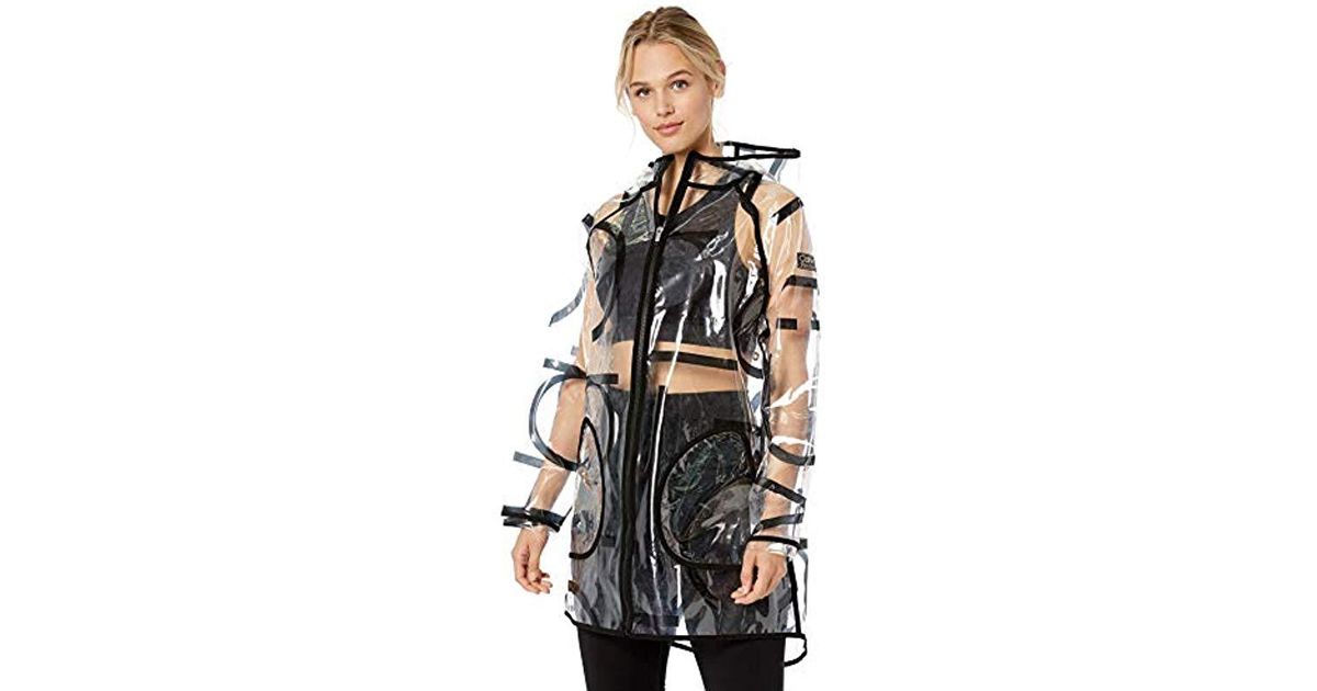 calvin klein transparent raincoat