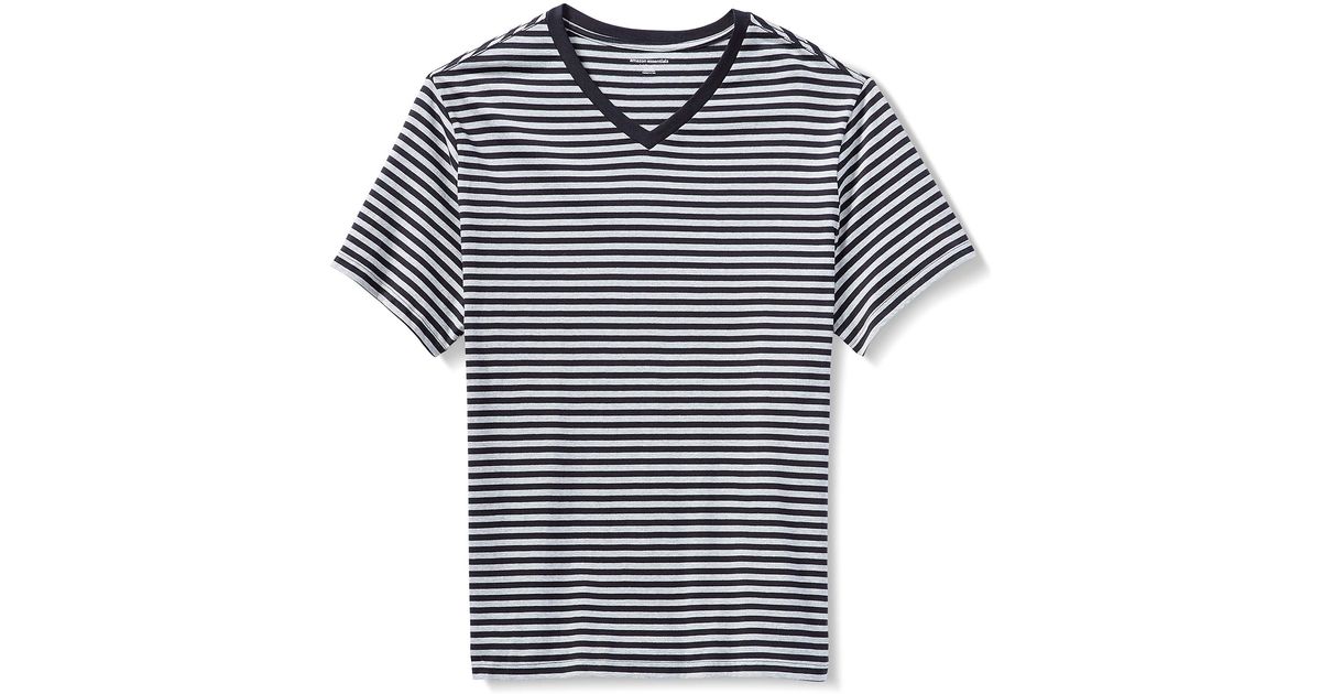 Amazon Essentials Short-sleeve Stripe V 