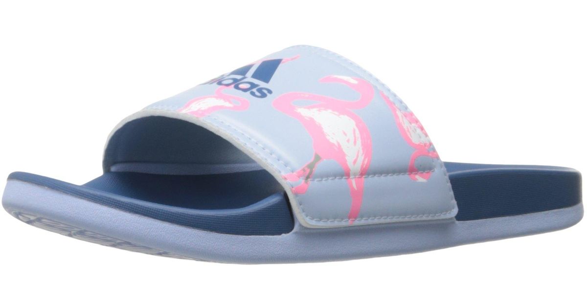 adidas Adilette Cloudfoam Plus Slides Sandal in Black Lyst