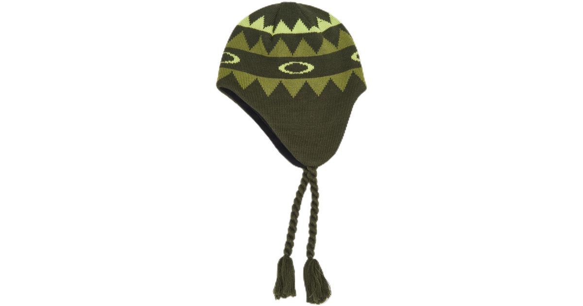 Oakley Nordic Earflap Beanie in Green for Men | Lyst