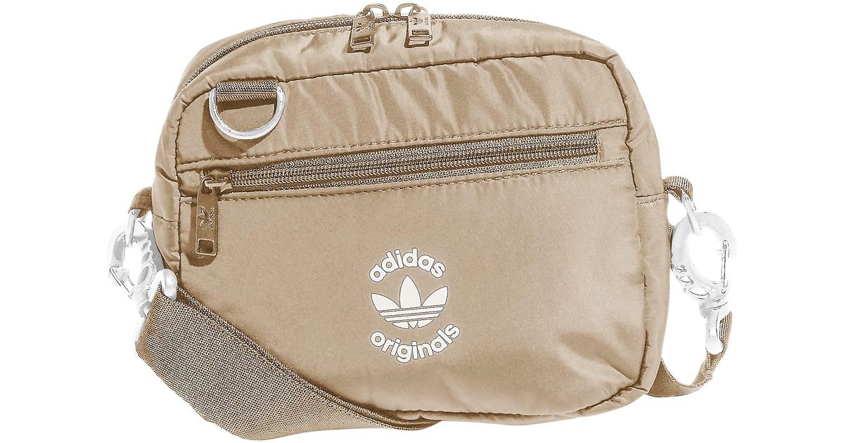 Adidas Originals Originals Puffer And Pouch Crossbody In Natural Lyst