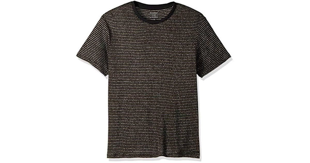 black and gold guess shirt