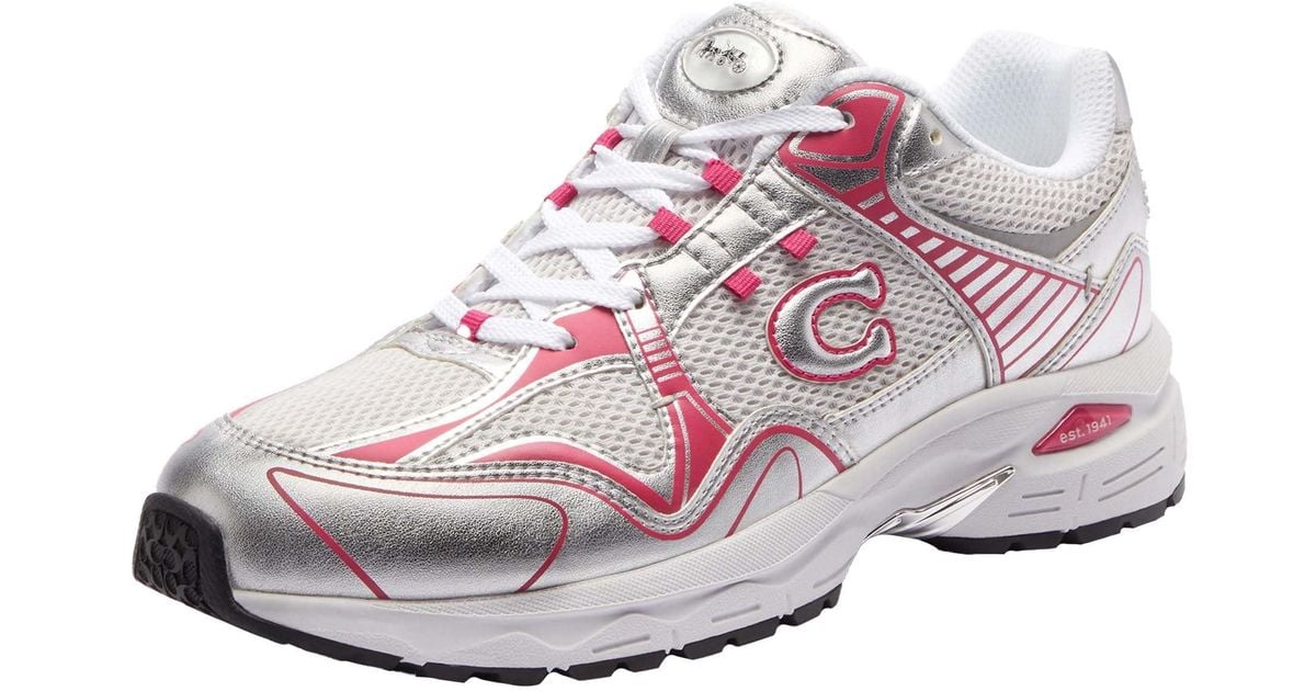 COACH C301 Metallic Sneaker in Pink Lyst