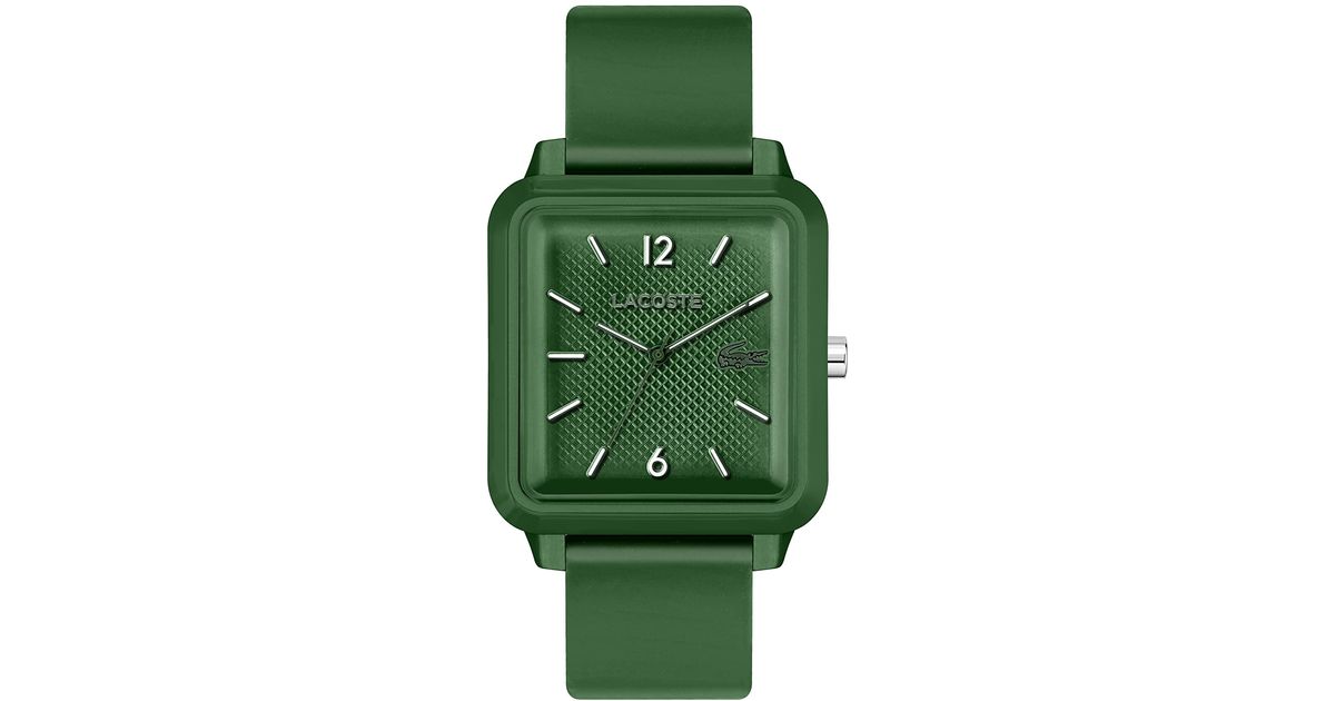 Lacoste Studio Quartz Watch in Green for Men Lyst