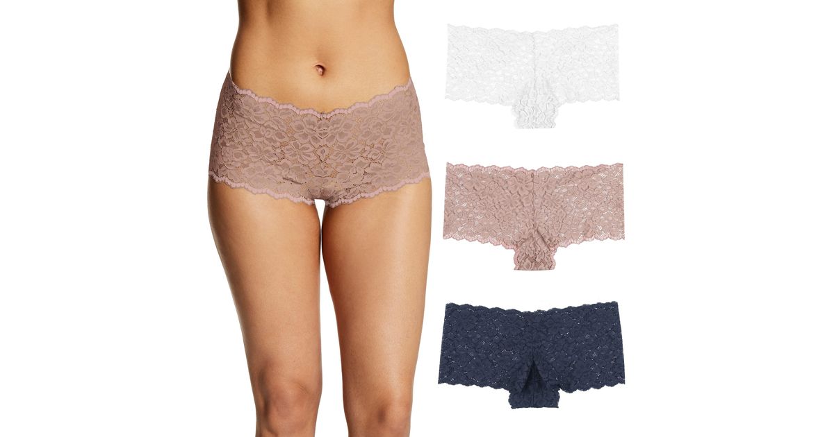 Maidenform Cheeky Panty Pack in Blue | Lyst