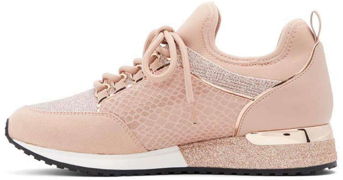 ALDO Womens Courtwood Lace-up Fashion Lace Up Sneaker in Pink | Lyst