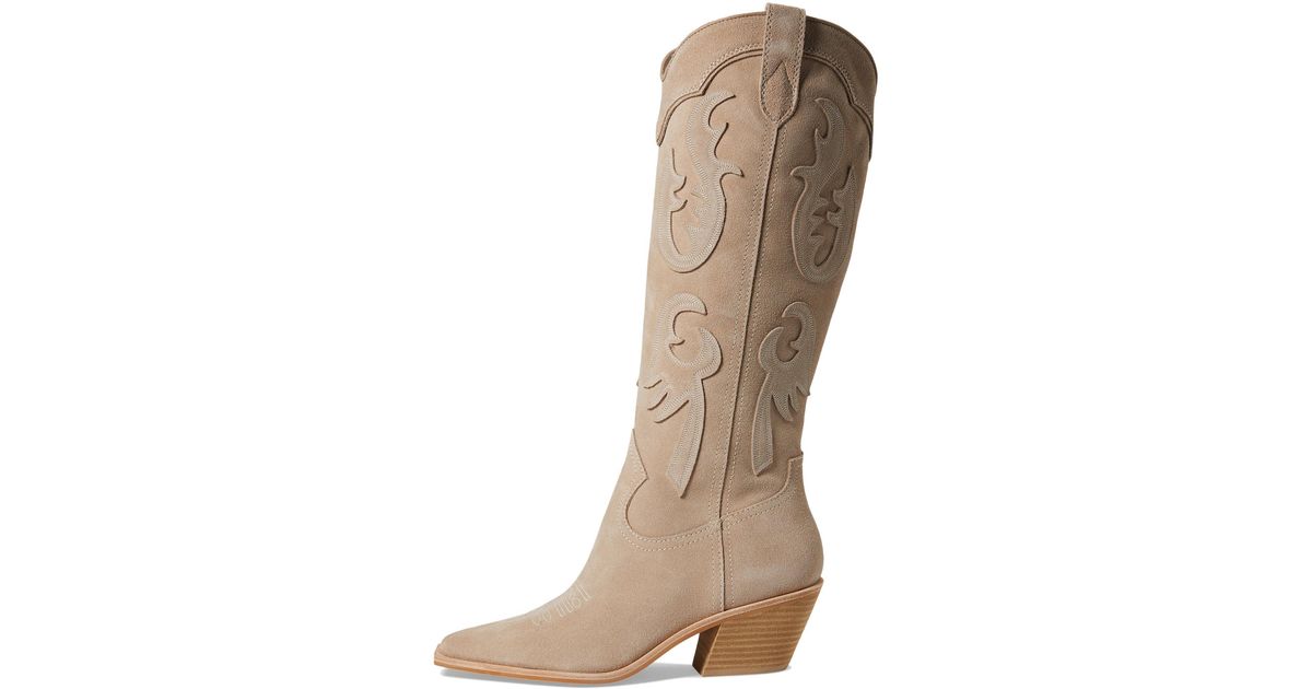 Dolce Vita Samsin Western Boot in Natural | Lyst