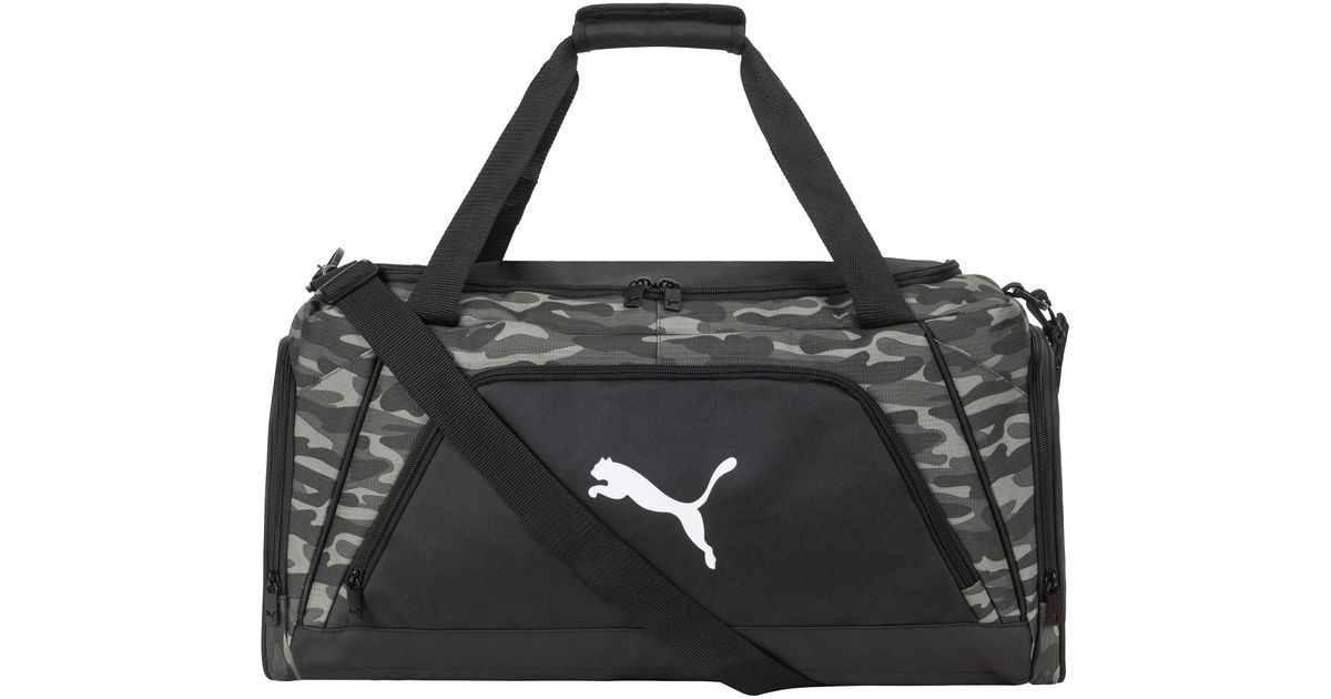 PUMA Unisex Adult Evercat Accelerator Duffel Bags in Green Camo (Black