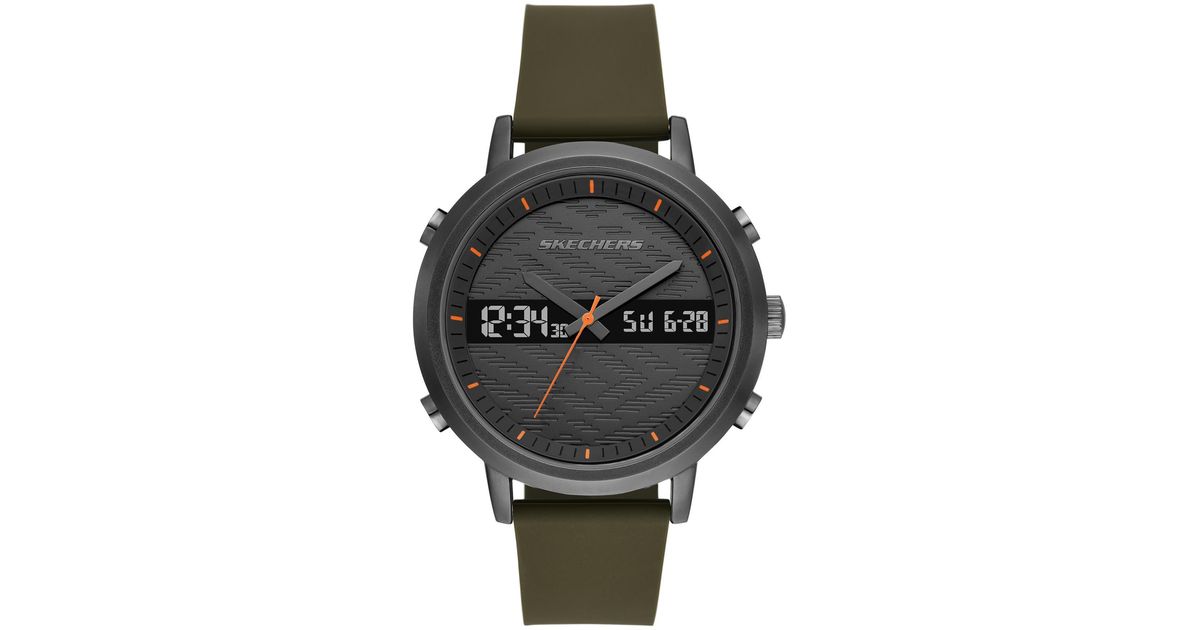 Skechers Lawndale Analog digital Chronograph Watch in Grey for Men
