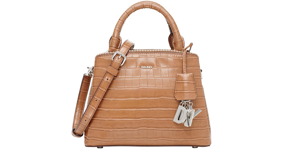 DKNY Paige Sm Satchel in Caramel (Brown) - Lyst