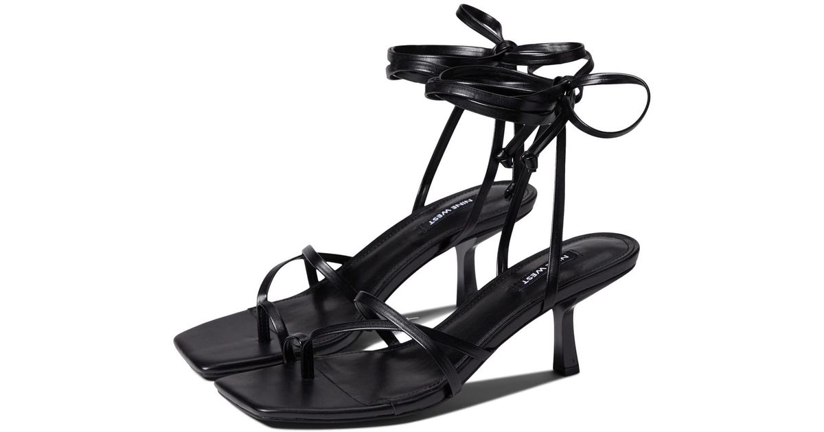 Nine West Pina3 Heeled Sandal in Black Save 28 Lyst