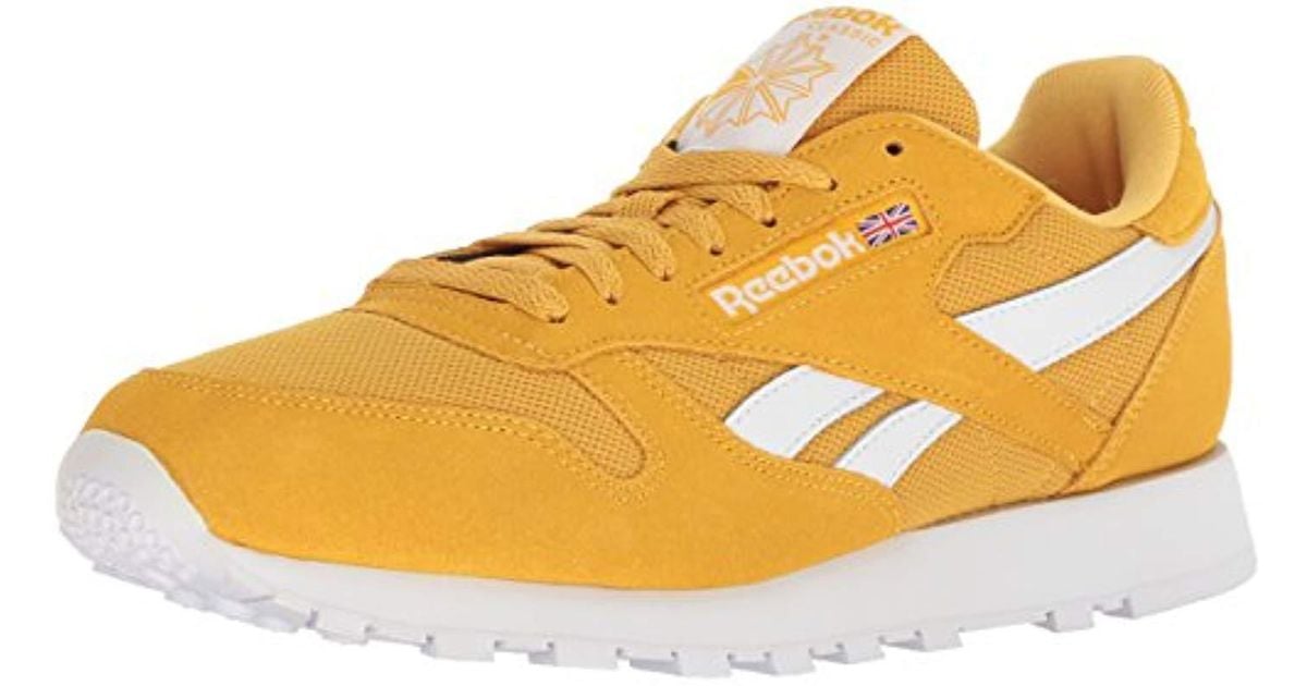 reebok mens yellow shoes
