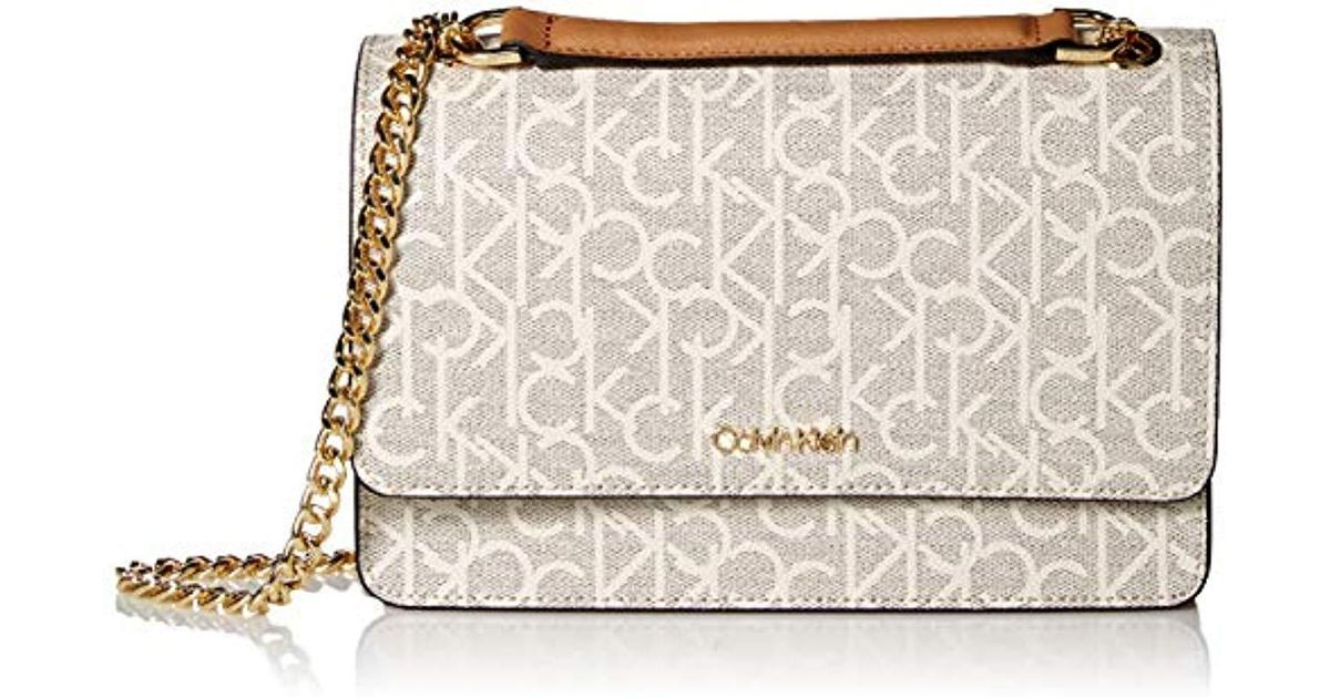 calvin klein hayden signature chain tote