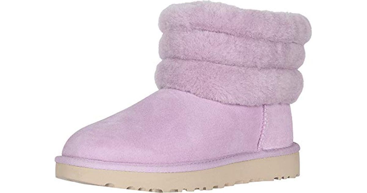 UGG Fluff Mini Quilted in Purple | Lyst