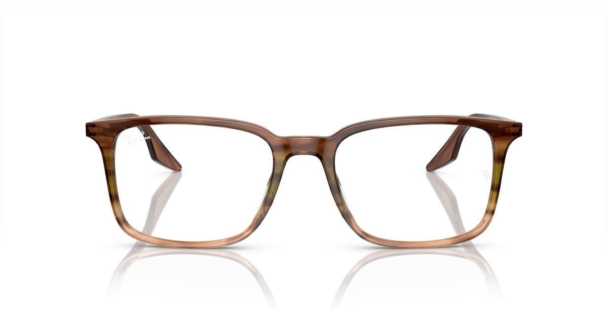 Frame Rays Rectanguler Ray-Ban Rx5421f Low Bridge Fit Rectangular Prescription Eyewear Frames ...