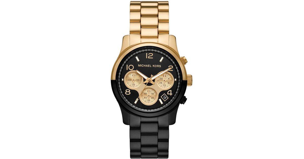 Michael Kors Mk7328 - Runway Chronograph Watch in Metallic | Lyst