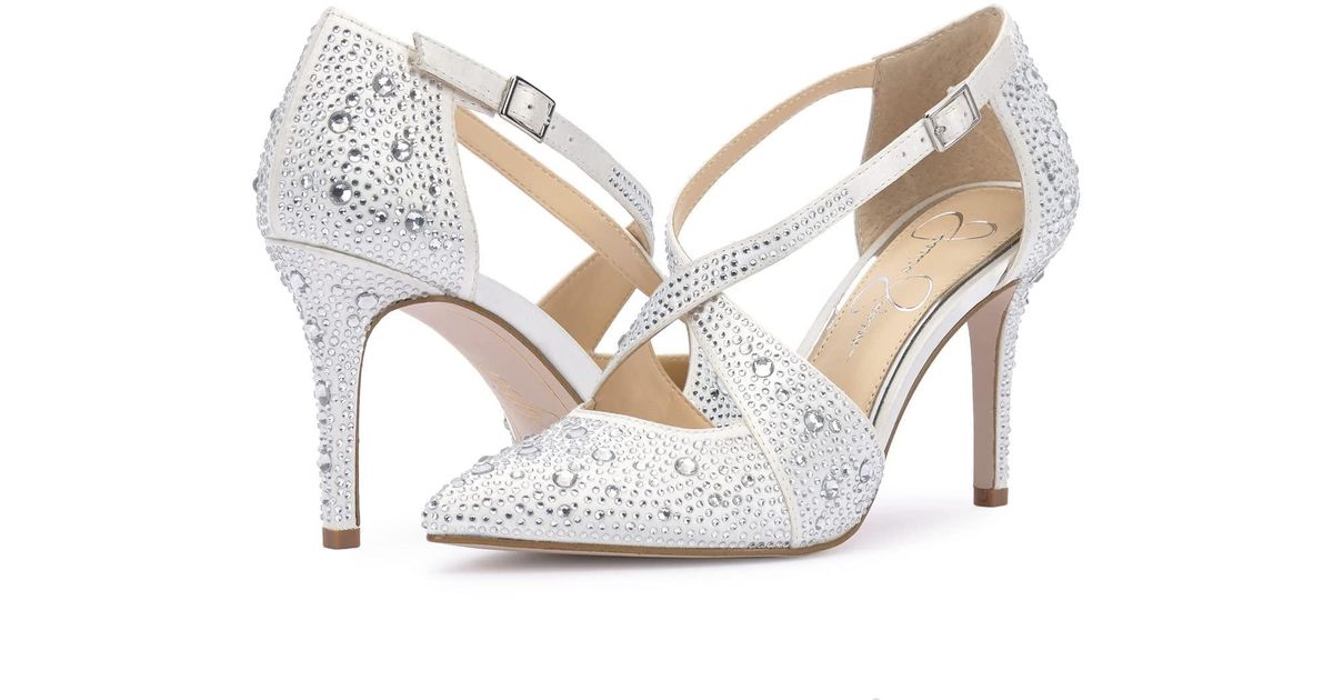 Jessica Simpson Accile Embellished Pump in White Lyst