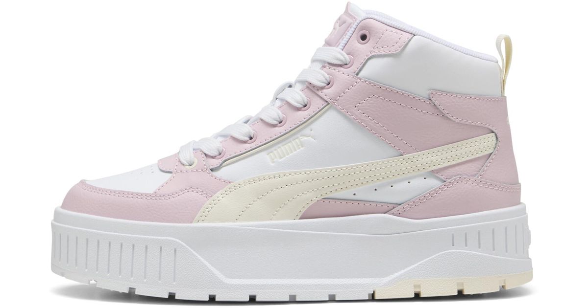 PUMA Karmen Ii Idol Mid Sneaker White frosted Ivory rose Mauve Lyst UK