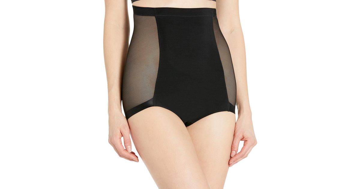 DKNY Mesh Litewear Shapewear Hi-waist Brief in Black