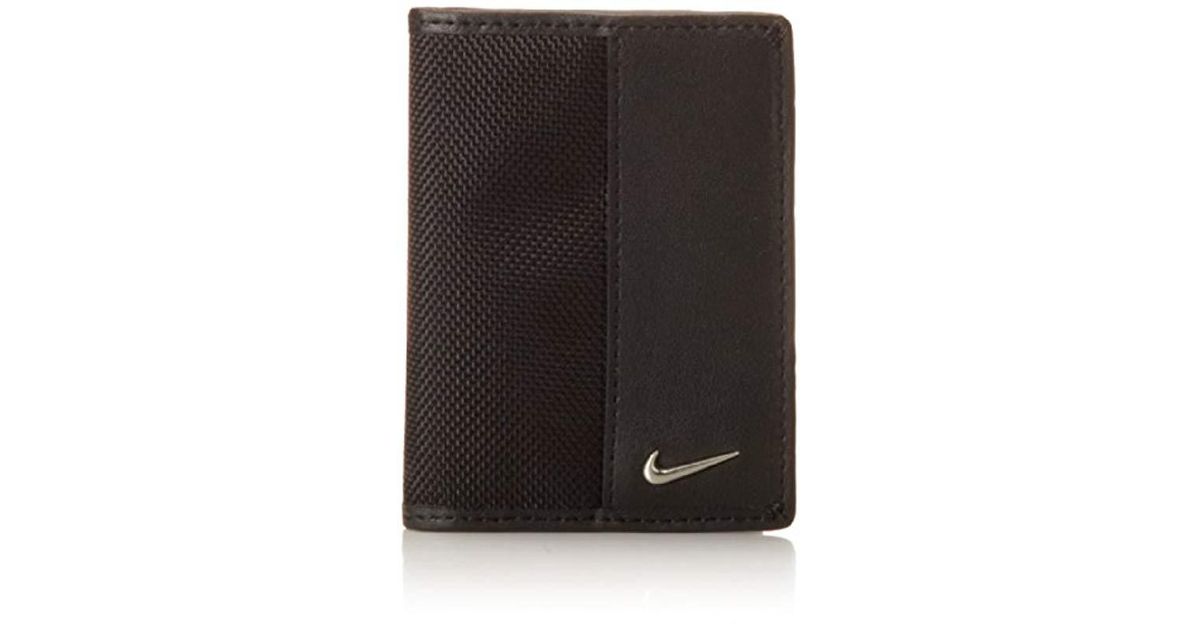 Nike Ballistic Nylon Front-pocket Wallet in Black for Men | Lyst