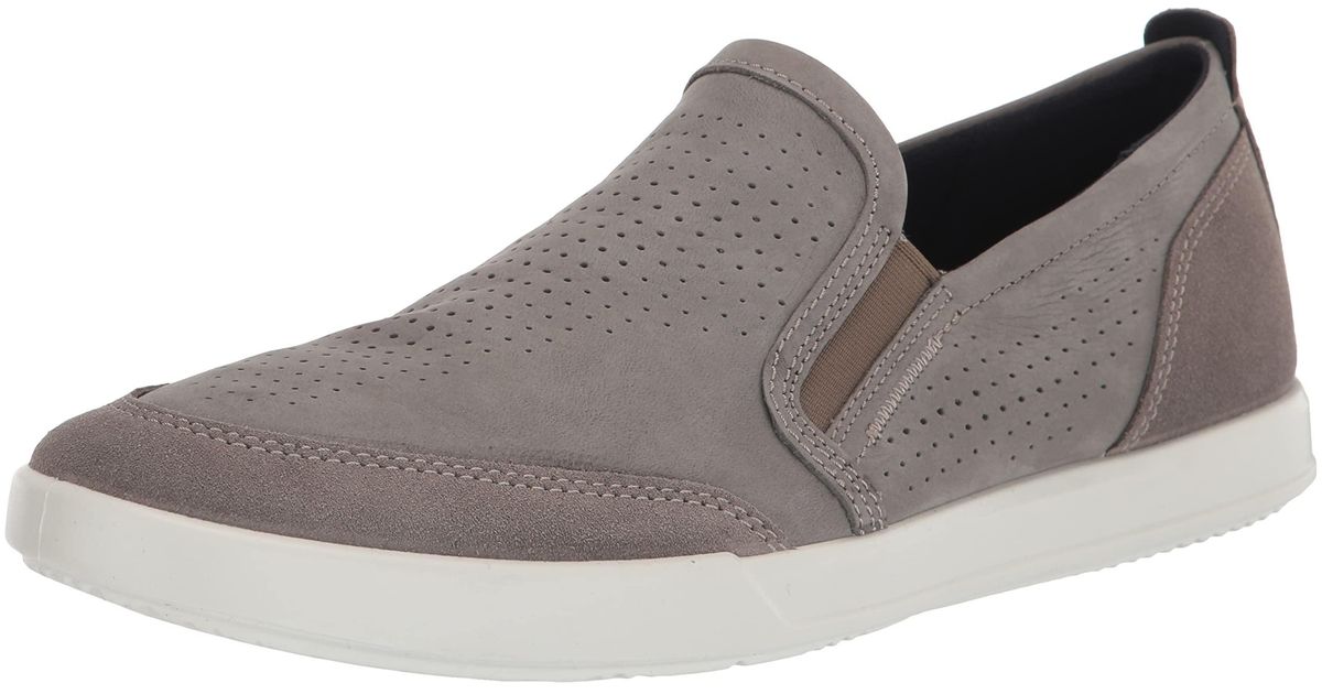 Ecco Leather Cathum Slip On 2.0 Sneaker in Gray for Men - Lyst