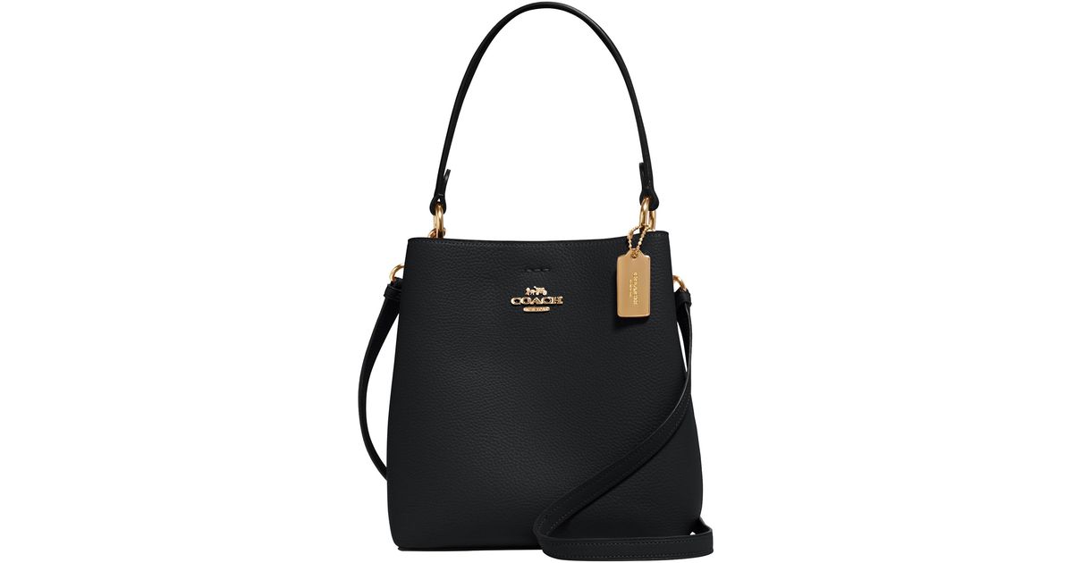 COACH Small Town Bucket in Black for Men Lyst