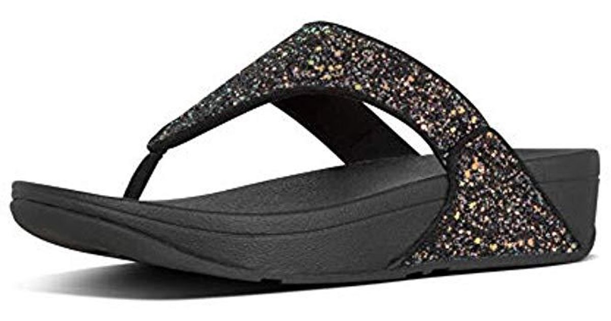fitflop lulu glitter black