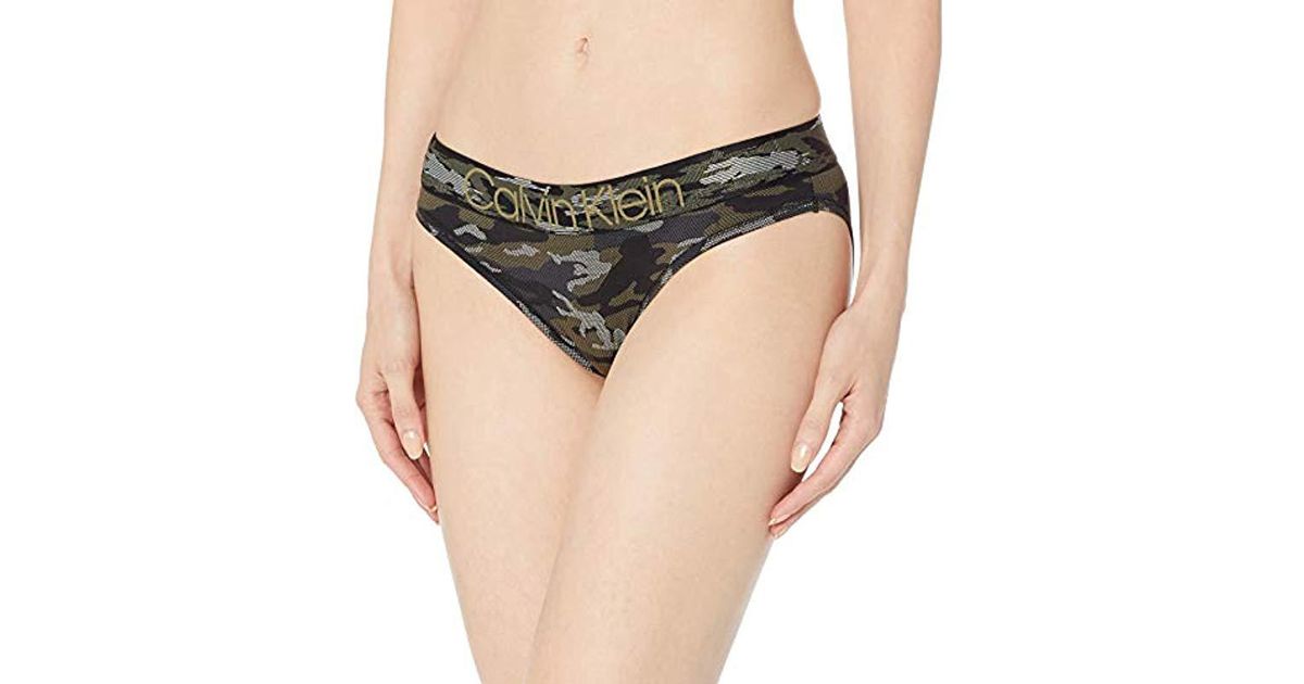 Calvin Klein Modern Cotton Camo Bikini Panty Underwear | Lyst