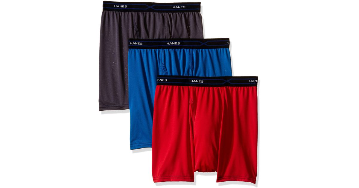 hanes x temp boxer briefs short leg