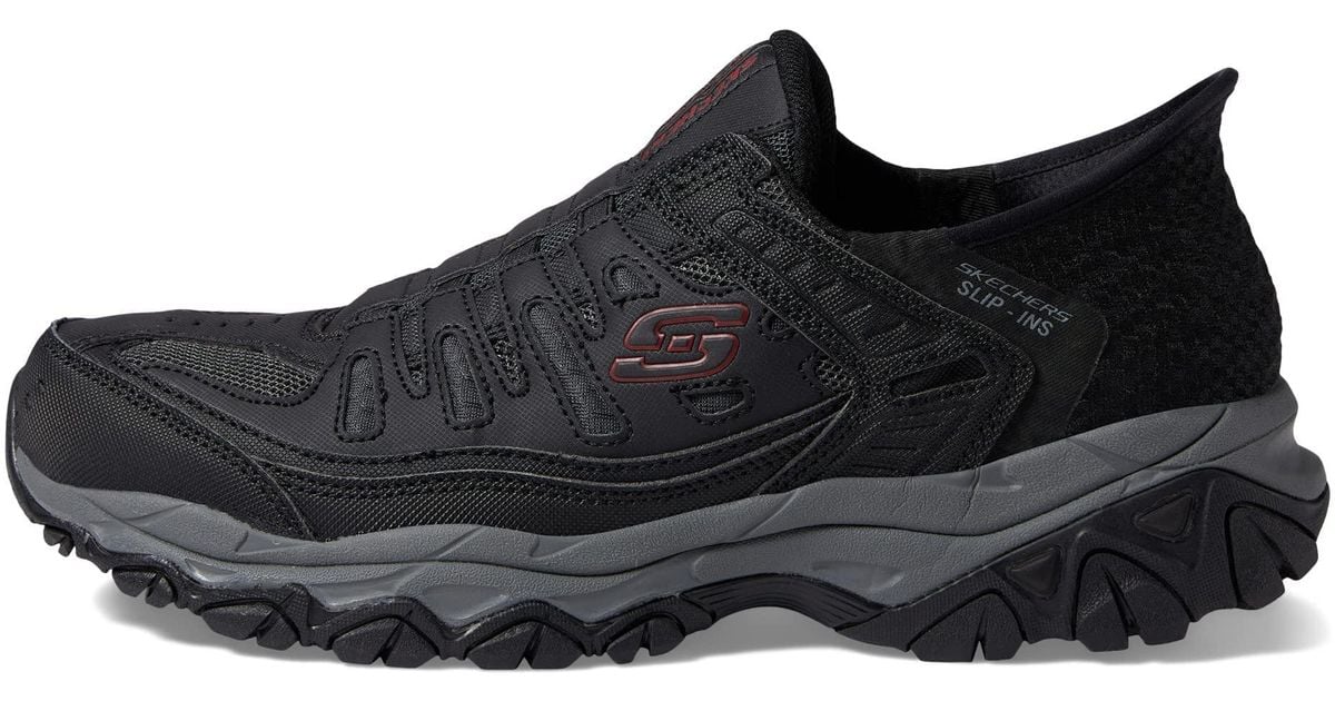 Skechers Afterburn M. Fit Ridgeburn Hands Free Slip in Loafer in Black for Men Lyst UK