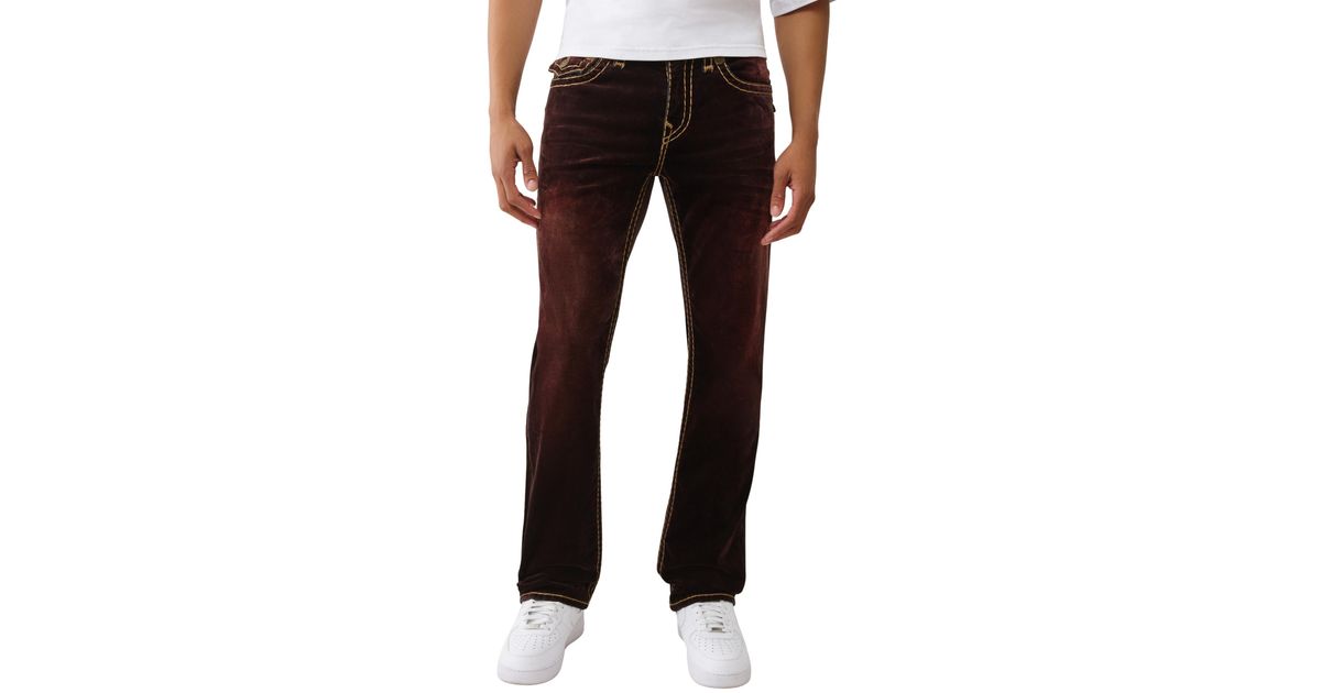 TRUE RELIGION Velvet Ricky Super T Flap Pant 34