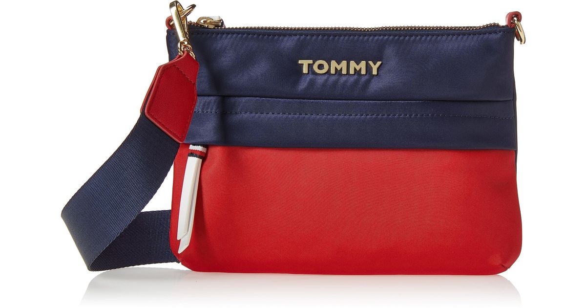 Tommy Hilfiger Payton Zip Crossbody Bag in Red | Lyst