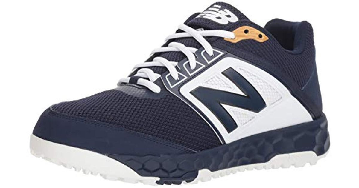 New Balance Rubber 3000v4 Turf Baseball Shoe in Navy/White (Blue) for ...