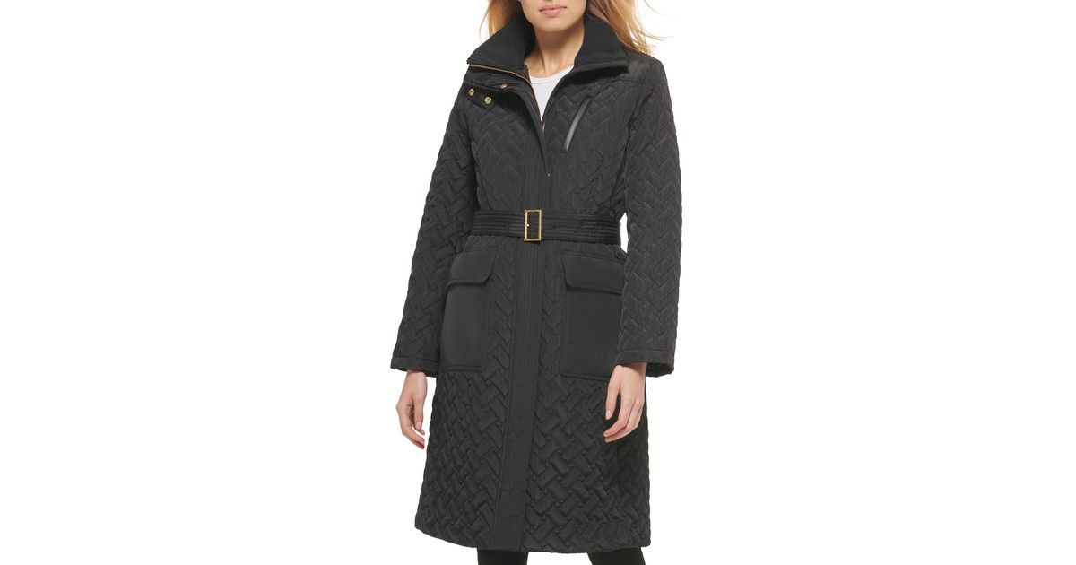Cole Haan Signature Belted Jacket in Black Lyst